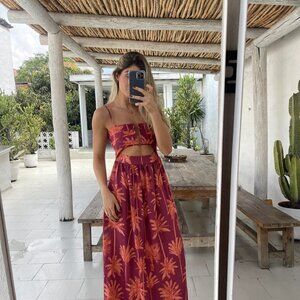 Malai x Anthropologie Forest Maxi Dress Size L NWT